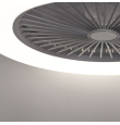 Ventilador led de techo Tornado plata