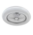 Ventilador led de techo Tornado plata