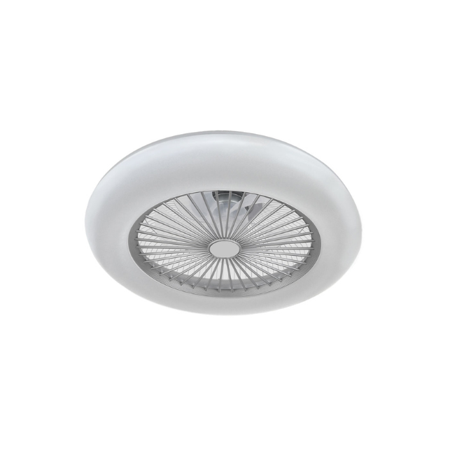 Ventilador led de techo Tornado plata