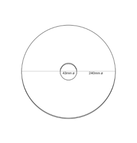 Plato decorativo para guirnaldas, lámparas y apliques negro Ø24cm