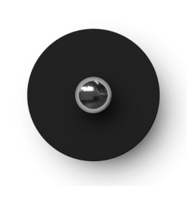 Plato decorativo para guirnaldas, lámparas y apliques negro Ø24cm