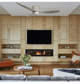 Ventilador led Nasim plata