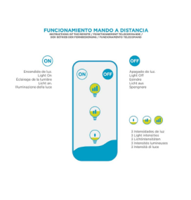 Bombilla led vintage portátil Newgarden Edy G125 blanca