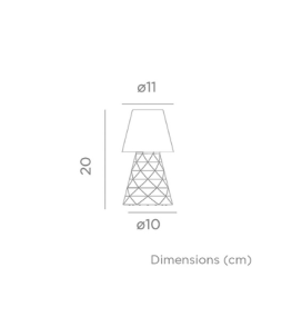 Lámpara de mesa led Newgarden Lola 20 Lux