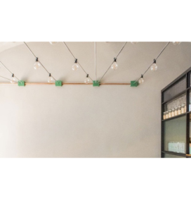 Portalámparas E27 para guirnalda con cable plano