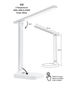 Flexo led Winn regulable blanco 5W cable