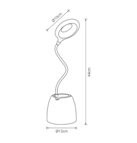 Flexo led Speaker 5W regulable con bluetooh y altavoz