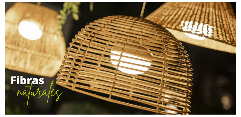 Fibras naturales para iluminar tu jardín