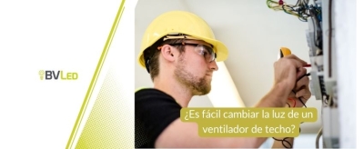 ¿Es fácil cambiar la luz de un ventilador de techo si se funde?