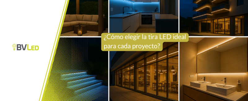 Tipos de tiras LED: guía rápida por aplicación